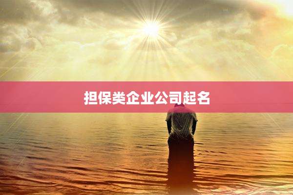 担保类企业公司起名