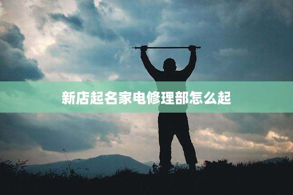 新店起名家电修理部怎么起