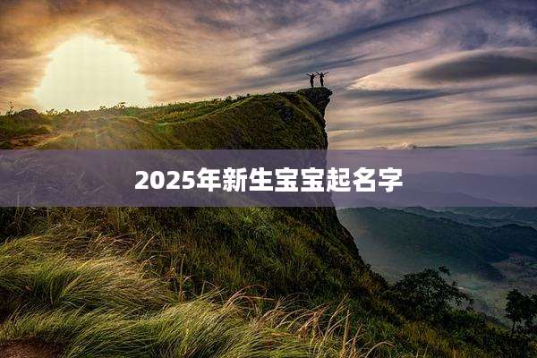 2025年新生宝宝起名字
