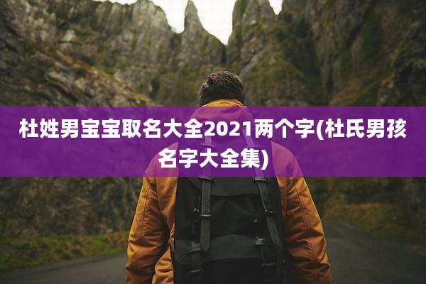 杜姓男宝宝取名大全2021两个字(杜氏男孩名字大全集)