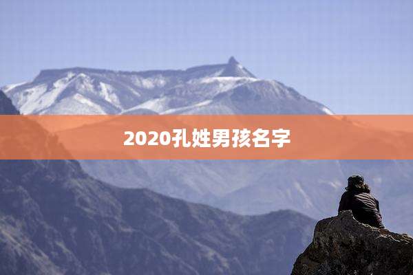 2020孔姓男孩名字