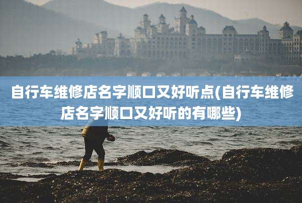 自行车维修店名字顺口又好听点(自行车维修店名字顺口又好听的有哪些)