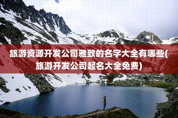 旅游资源开发公司雅致的名字大全有哪些(旅游开发公司起名大全免费)