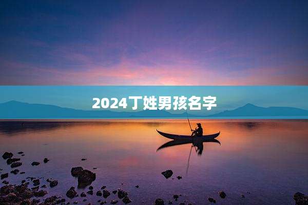 2024丁姓男孩名字
