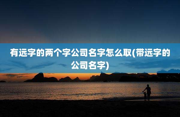 有远字的两个字公司名字怎么取(带远字的公司名字)