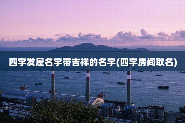 四字发屋名字带吉祥的名字(四字房间取名)