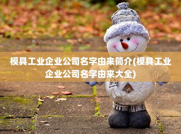 模具工业企业公司名字由来简介(模具工业企业公司名字由来大全)