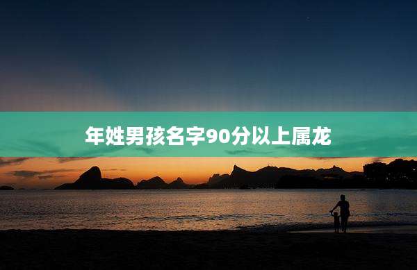 年姓男孩名字90分以上属龙