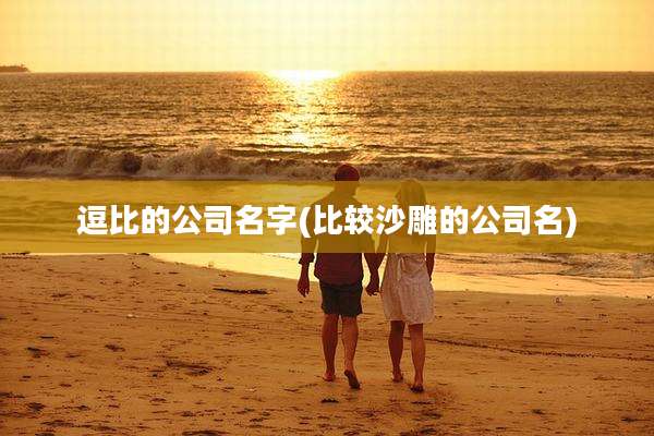 逗比的公司名字(比较沙雕的公司名)