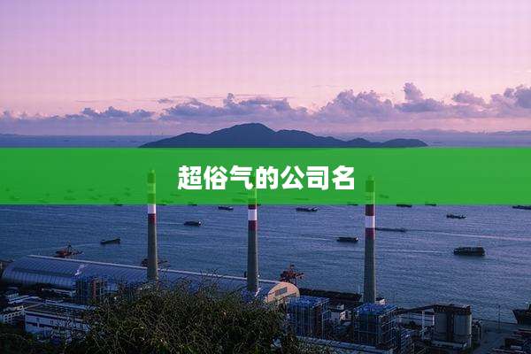 超俗气的公司名