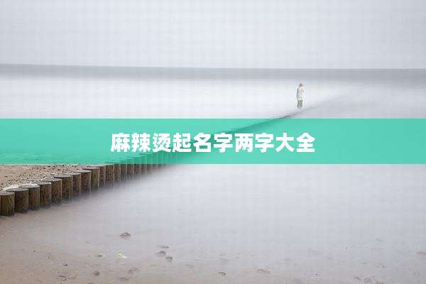 麻辣烫起名字两字大全