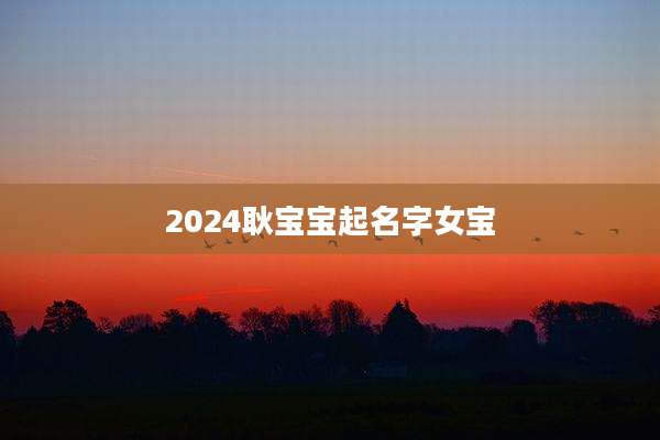2024耿宝宝起名字女宝