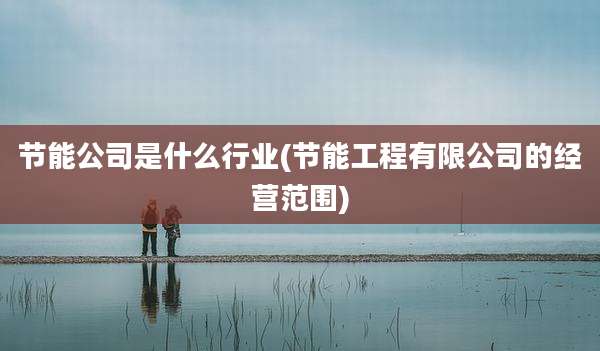 节能公司是什么行业(节能工程有限公司的经营范围)