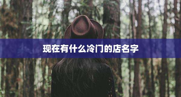 现在有什么冷门的店名字
