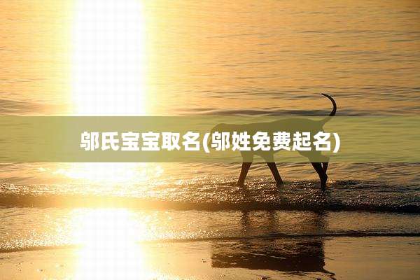 邬氏宝宝取名(邬姓免费起名)
