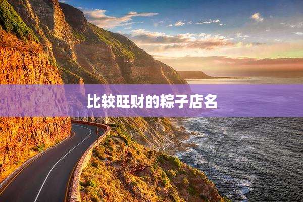 比较旺财的粽子店名