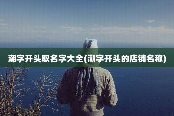 潮字开头取名字大全(潮字开头的店铺名称)