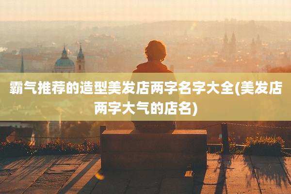 霸气推荐的造型美发店两字名字大全(美发店两字大气的店名)