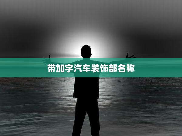 带加字汽车装饰部名称