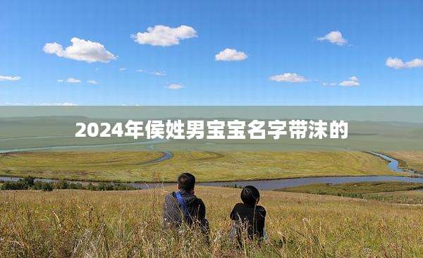 2024年侯姓男宝宝名字带沫的