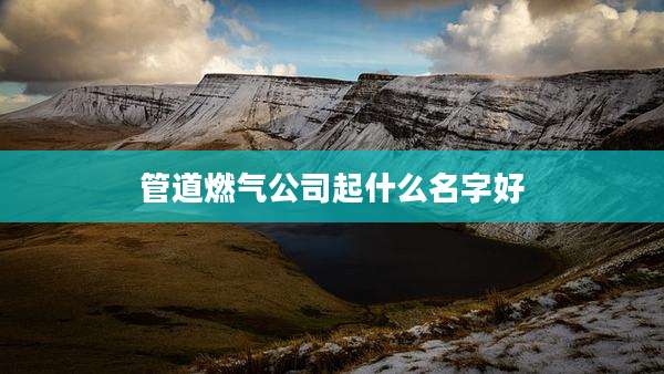 管道燃气公司起什么名字好