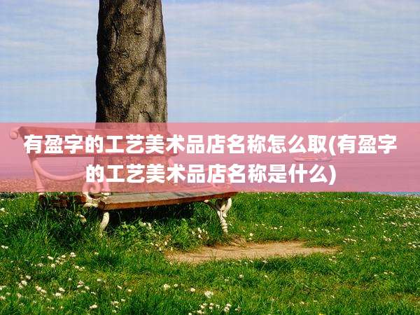 有盈字的工艺美术品店名称怎么取(有盈字的工艺美术品店名称是什么)