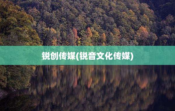 锐创传媒(锐音文化传媒)