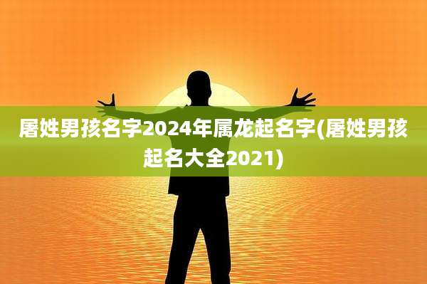 屠姓男孩名字2024年属龙起名字(屠姓男孩起名大全2021)