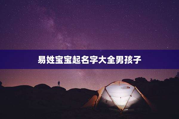易姓宝宝起名字大全男孩子