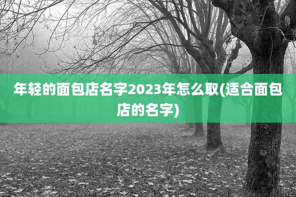年轻的面包店名字2023年怎么取(适合面包店的名字)