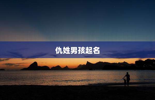 仇姓男孩起名