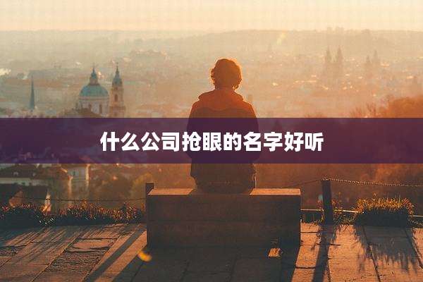 什么公司抢眼的名字好听
