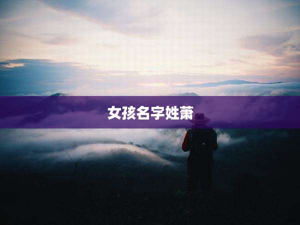 女孩名字姓萧