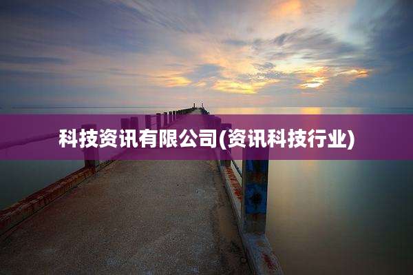 科技资讯有限公司(资讯科技行业)