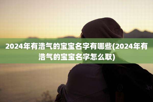 2024年有浩气的宝宝名字有哪些(2024年有浩气的宝宝名字怎么取)