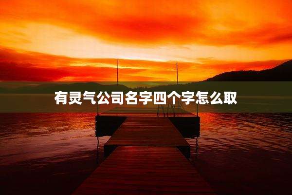 有灵气公司名字四个字怎么取