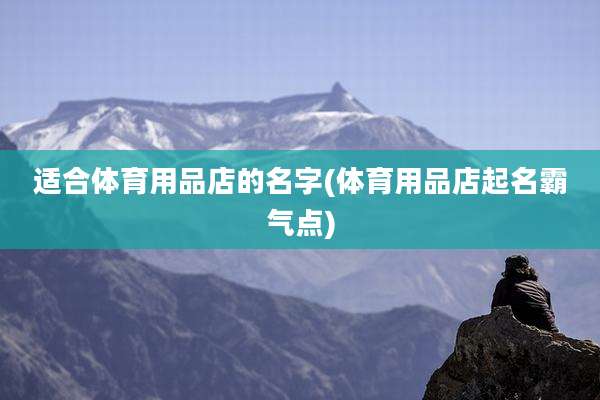 适合体育用品店的名字(体育用品店起名霸气点)