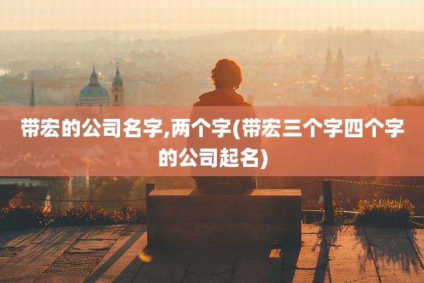 带宏的公司名字,两个字(带宏三个字四个字的公司起名)
