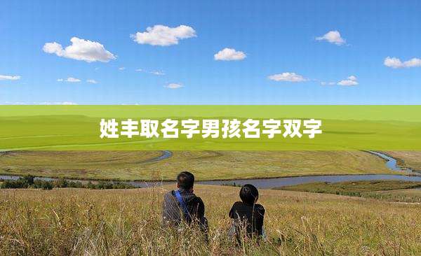 姓丰取名字男孩名字双字