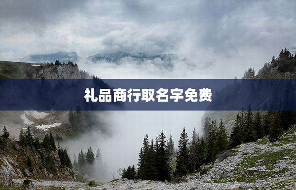 礼品商行取名字免费