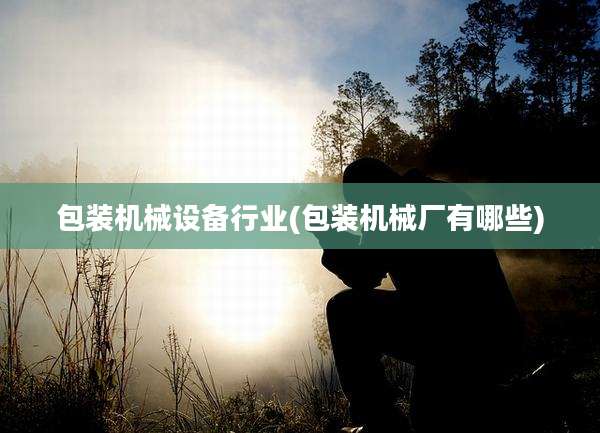 包装机械设备行业(包装机械厂有哪些)