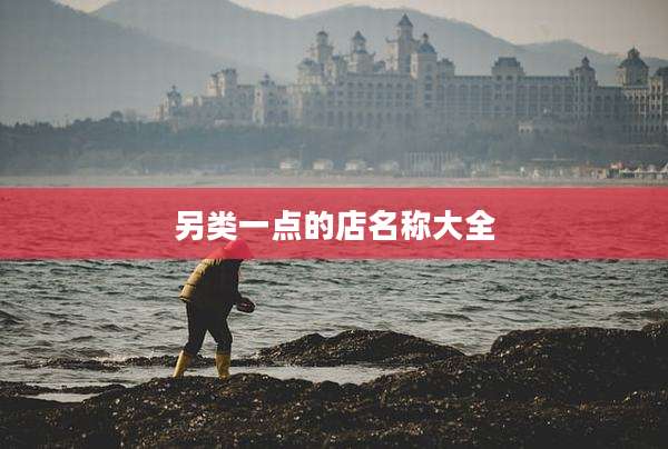 另类一点的店名称大全