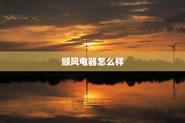 顺风电器怎么样