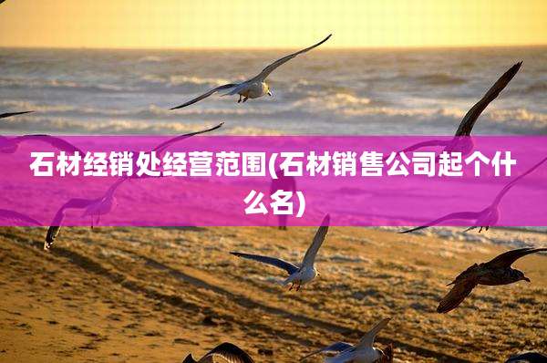 石材经销处经营范围(石材销售公司起个什么名)