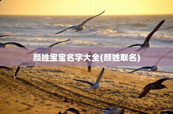 颜姓宝宝名字大全(颜姓取名)