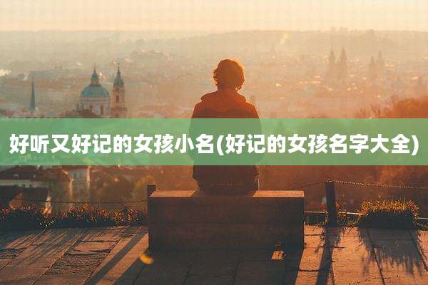 好听又好记的女孩小名(好记的女孩名字大全)
