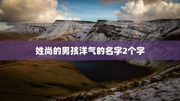 姓尚的男孩洋气的名字2个字