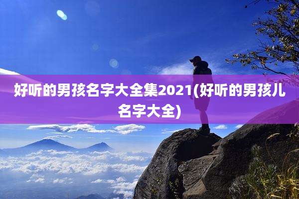 好听的男孩名字大全集2021(好听的男孩儿名字大全)