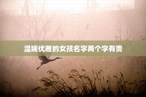 温婉优雅的女孩名字两个字有贵