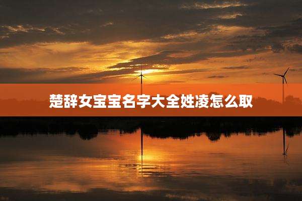 楚辞女宝宝名字大全姓凌怎么取